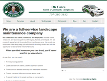 Tablet Screenshot of dklandscaping.com